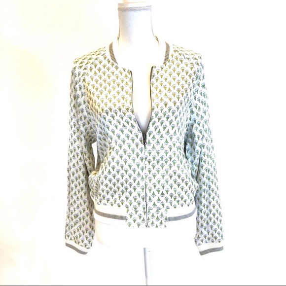 Anthropologie Tiny Editions Embroidered Bomber Jacket - Picture 6 of 8